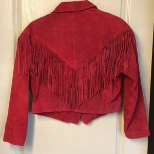Beautiful Red suede jacket